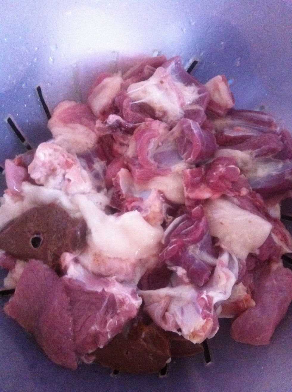 I bought mutton from local butcher shop, fresh cut and all I had to do is clean it Muah\ud83d\ude18\ud83d\ude18