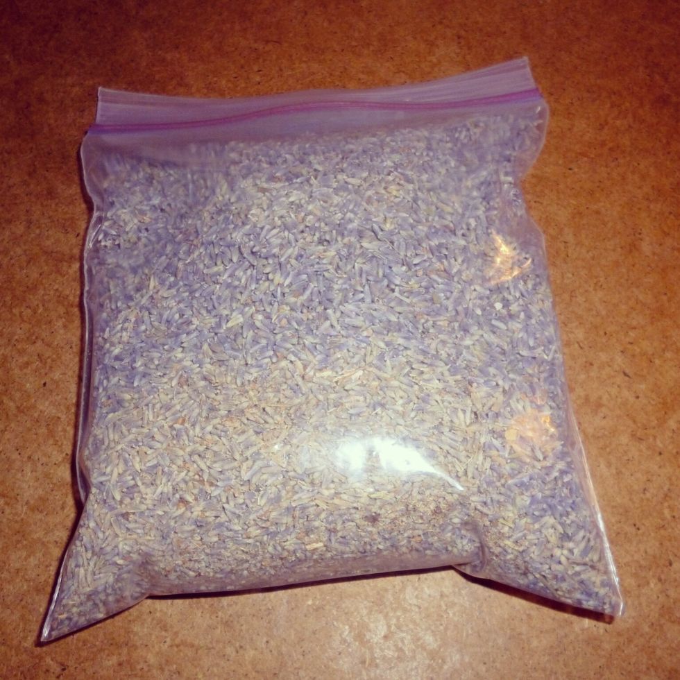 I bought the organic loose lavender at a local tea store. I paid under $10 for the bag which will make a lot of sachets!