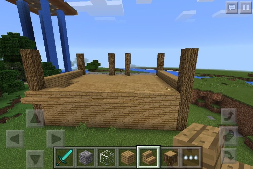 I built a secret back area (optional)