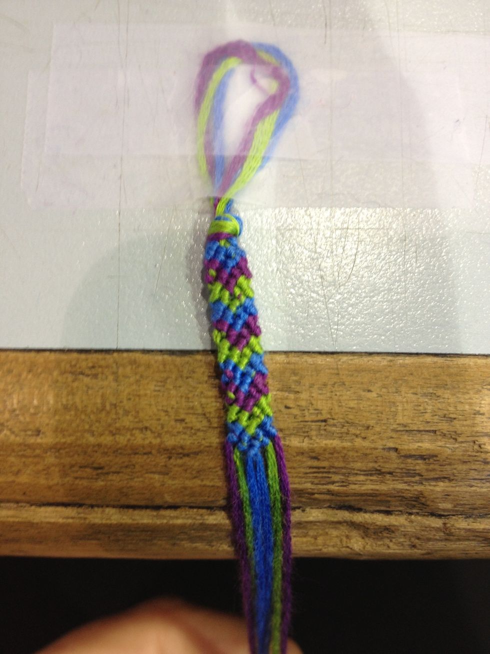 I call this the ugly side. Not because it's ugly per say, just doesn't look as neat as the correct side :)