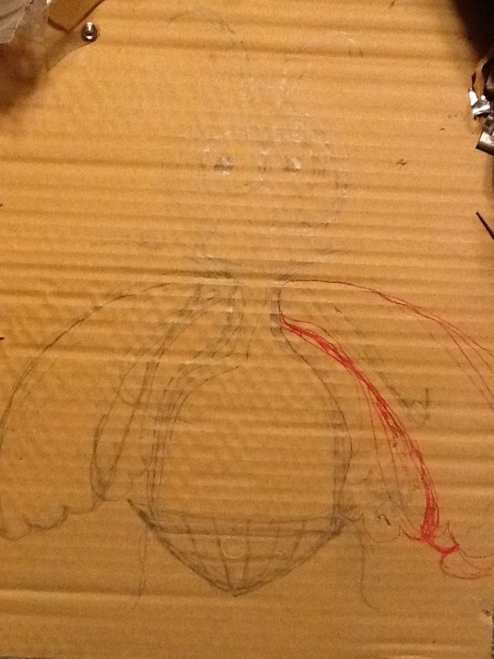 I can not draw...REALLY I can not! I met an awesome lady in DRAW who is now my friend on FB. She promised to never quit me :-) anywho's the point here is that a very crude sketch will get the job done