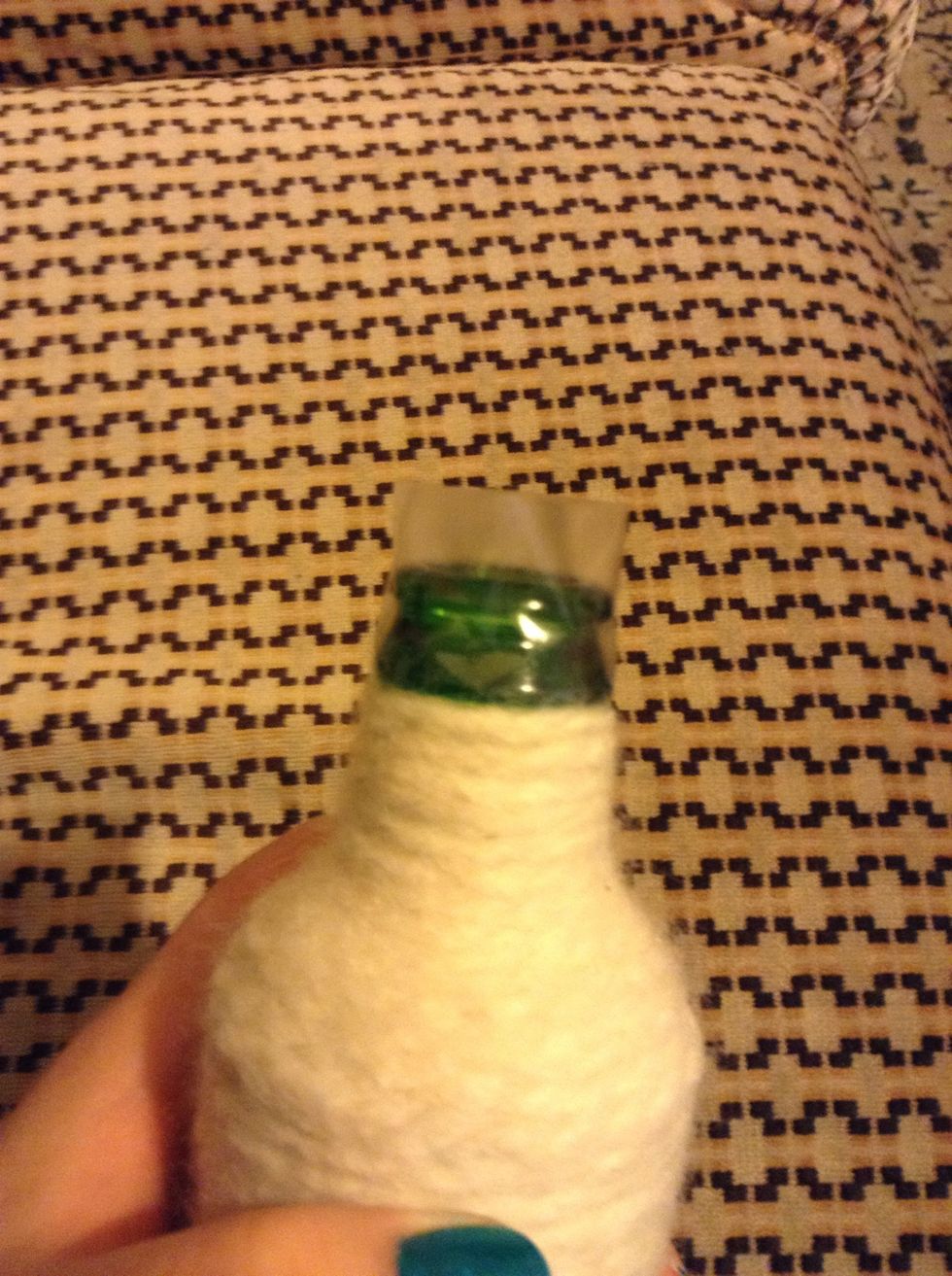 I change my mind and wanted to cover the top, so I added some doubled sided tape.