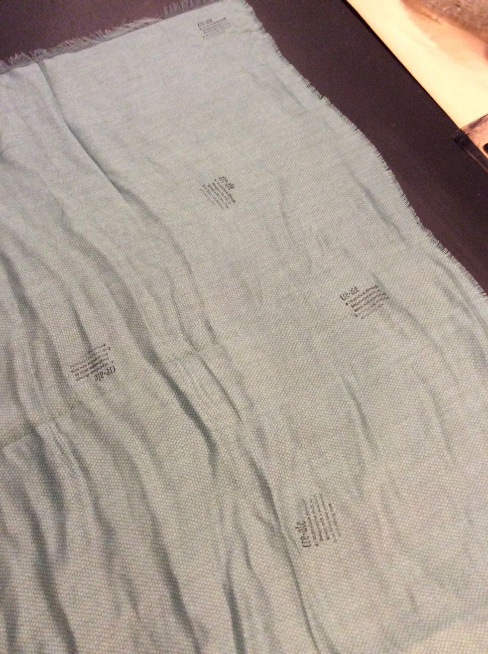 I chose a stamp and started randomly stamping here and there.