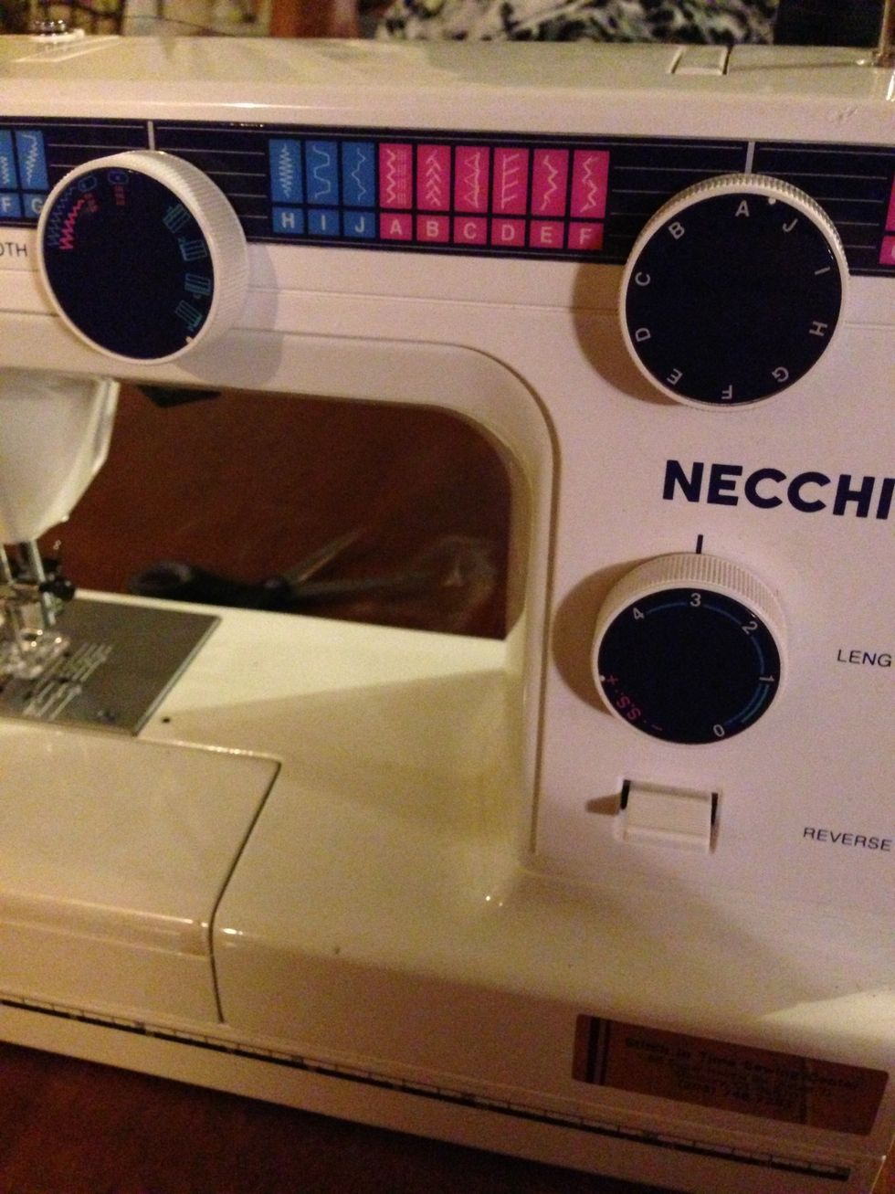 I chose a stretch stitch.