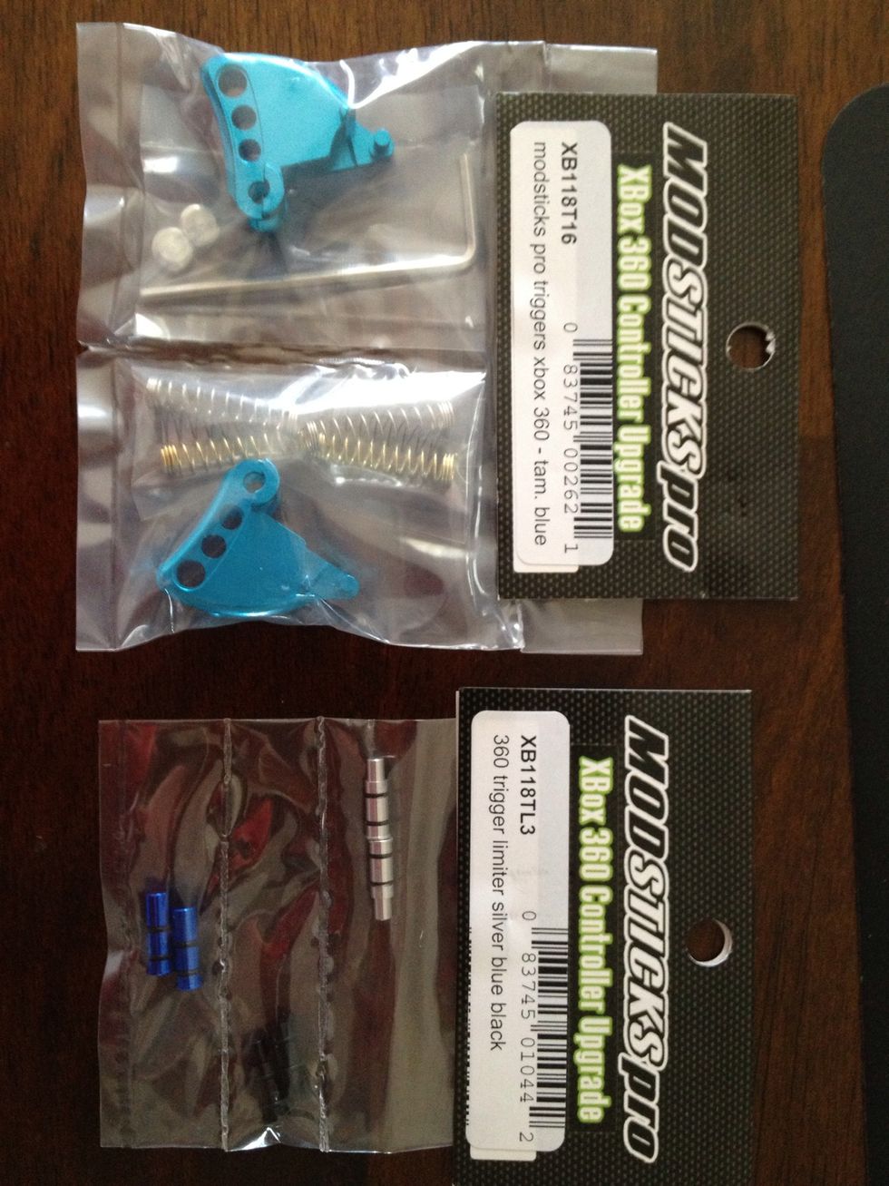 I chose my new triggers from Modsticks. They are a perfect gaming replacement and come with all of the gear needed for easy install.