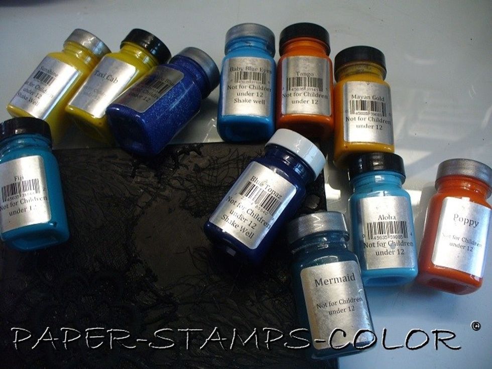 I chose some colors to go with the moodboard. I ended up not using all the colors shown here.