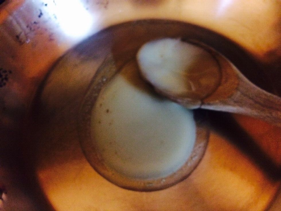 I chose the bacon fat. Into the pan it goes.