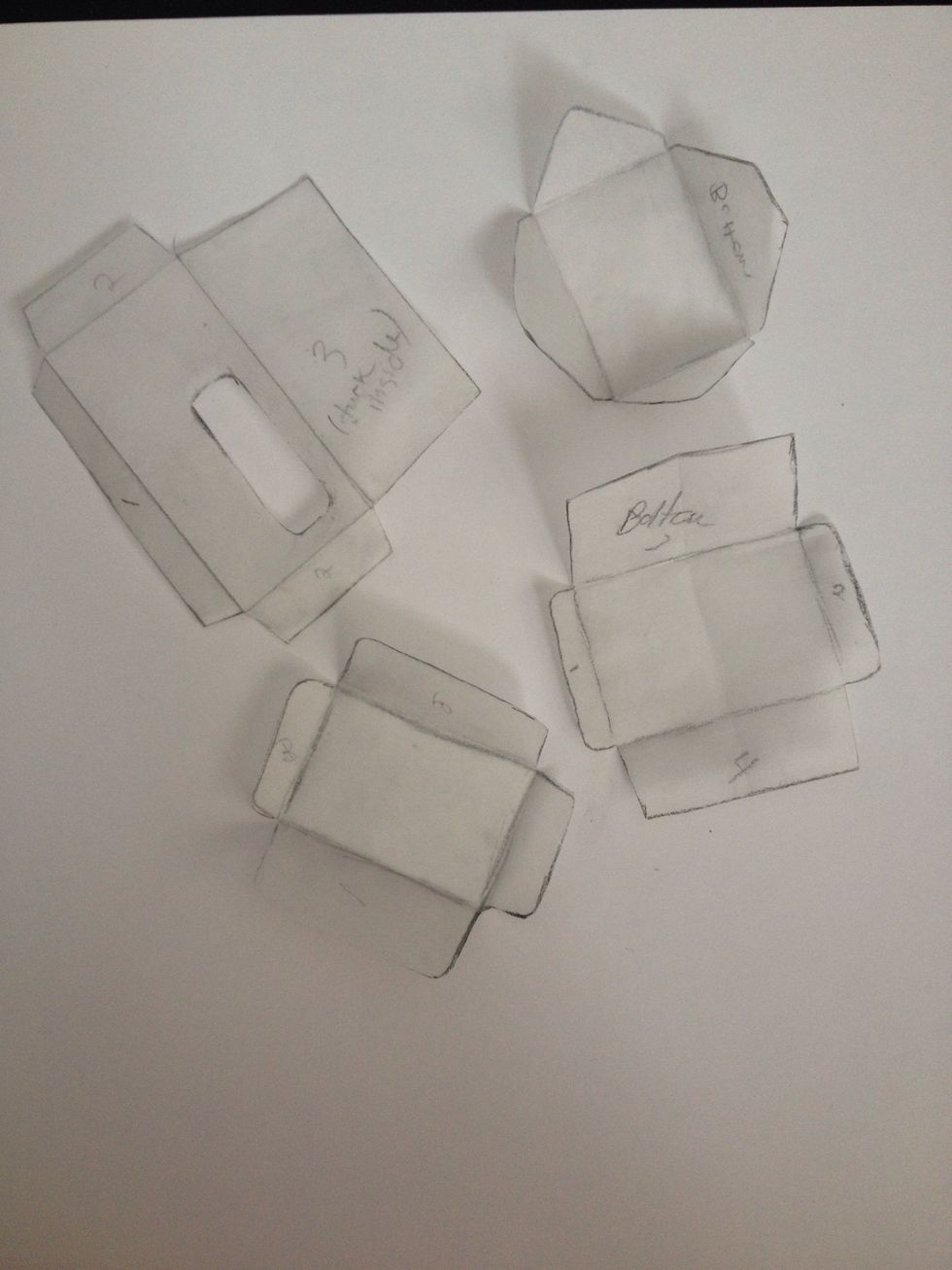 I chose these 4 styles. (5 if you count the one with the hole.) Cut them out and trace them again on card stock or something to make your own template.