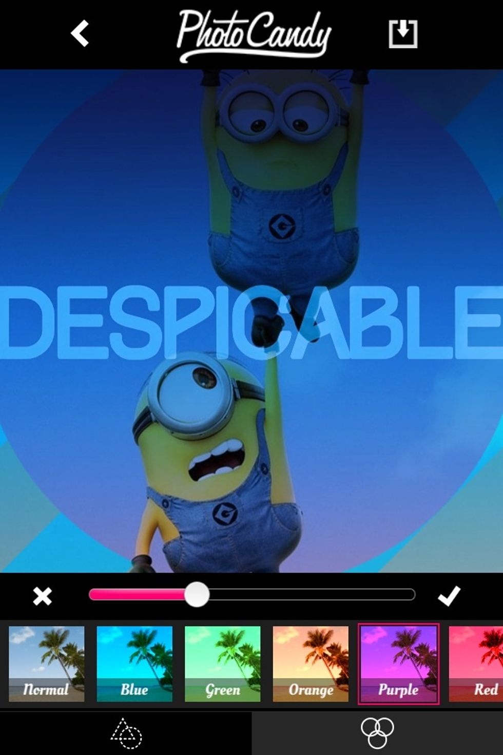 I chose this purple and also changed the opacity.