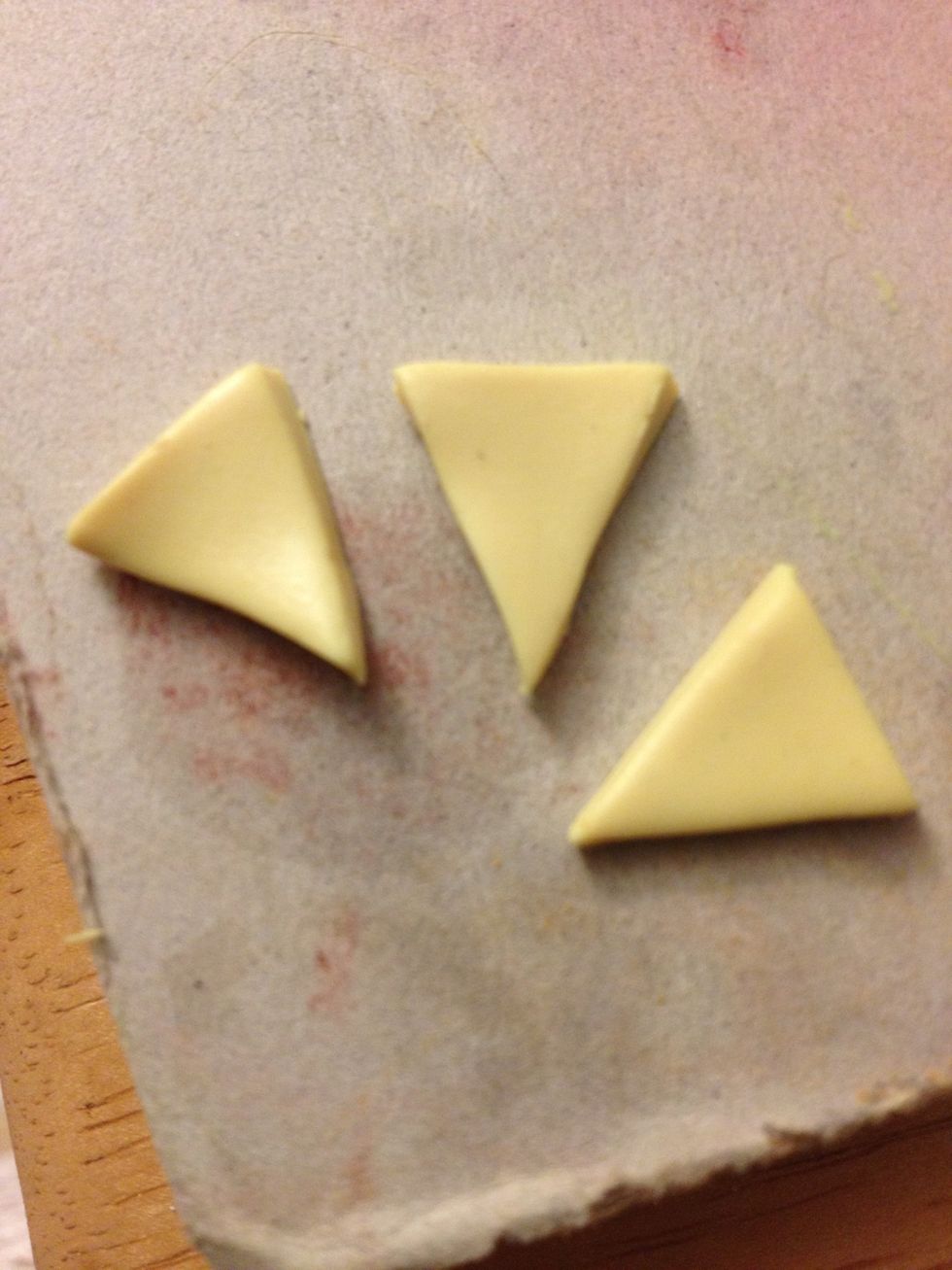 I chose three cake layers, but you can have more or less.