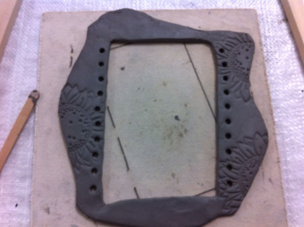I chose to put holes in the wide side, I could have put holes in the short sides. It's personal preference!