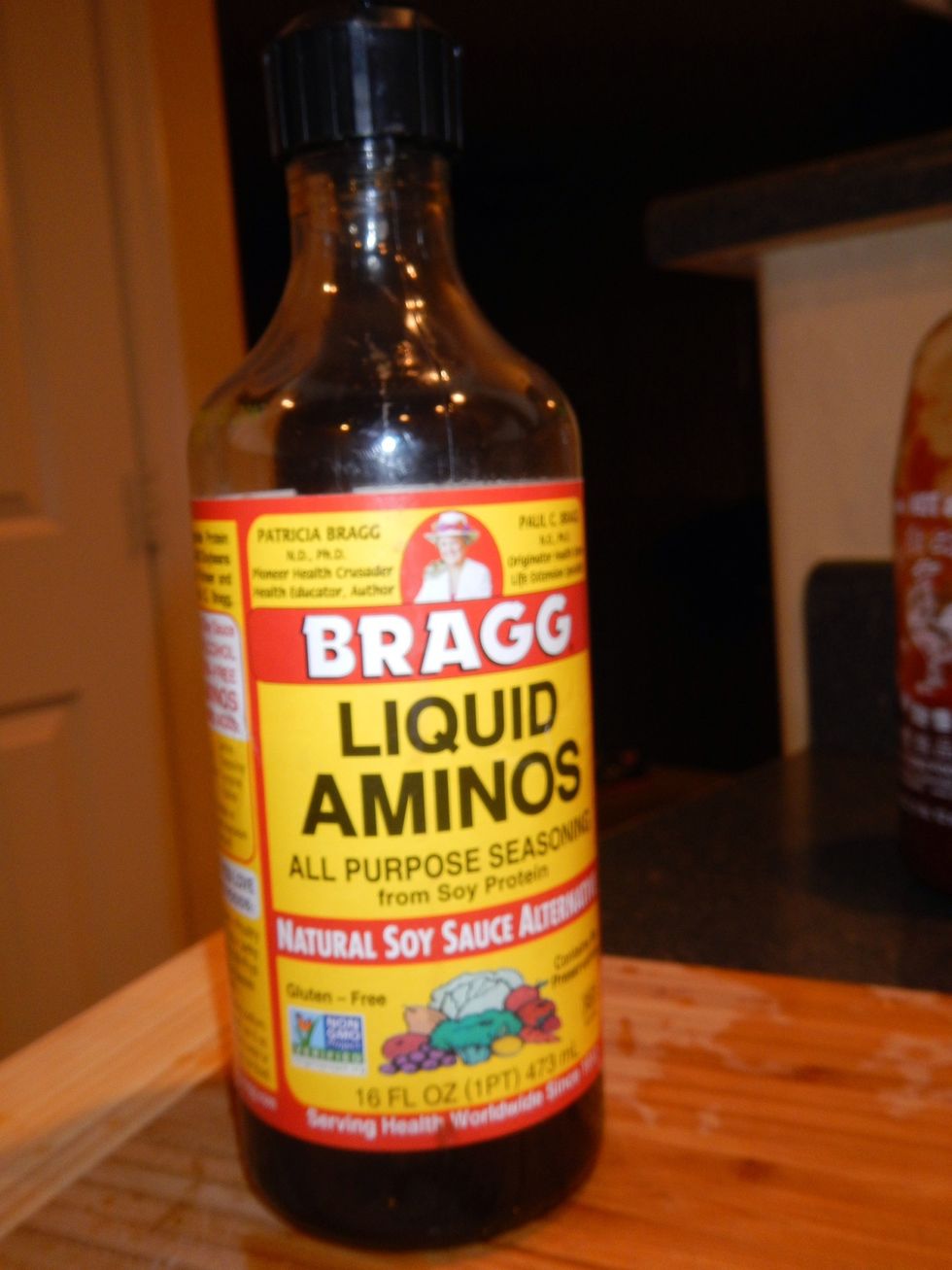 I chose to use this over the soy sauce, less salty!