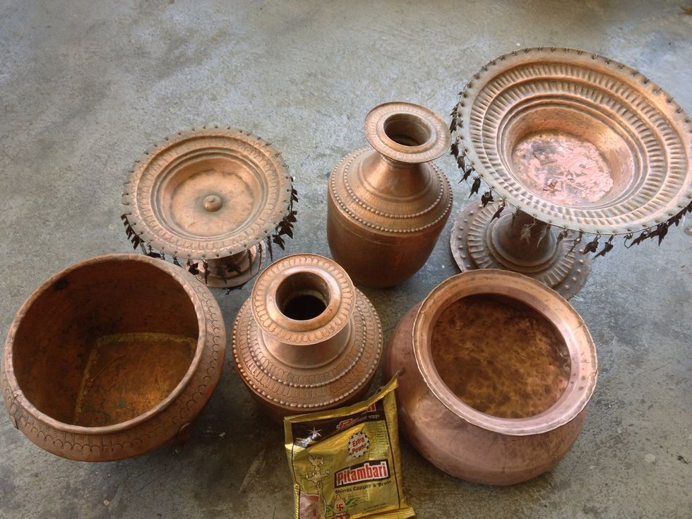 I cleaned all those pot in half hour