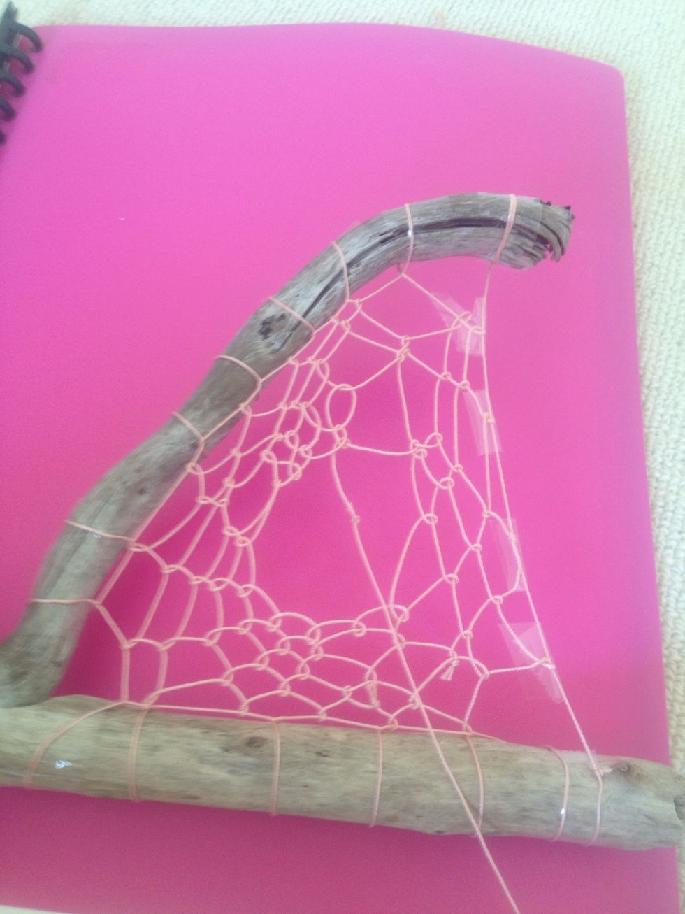 I continued weaving it around.