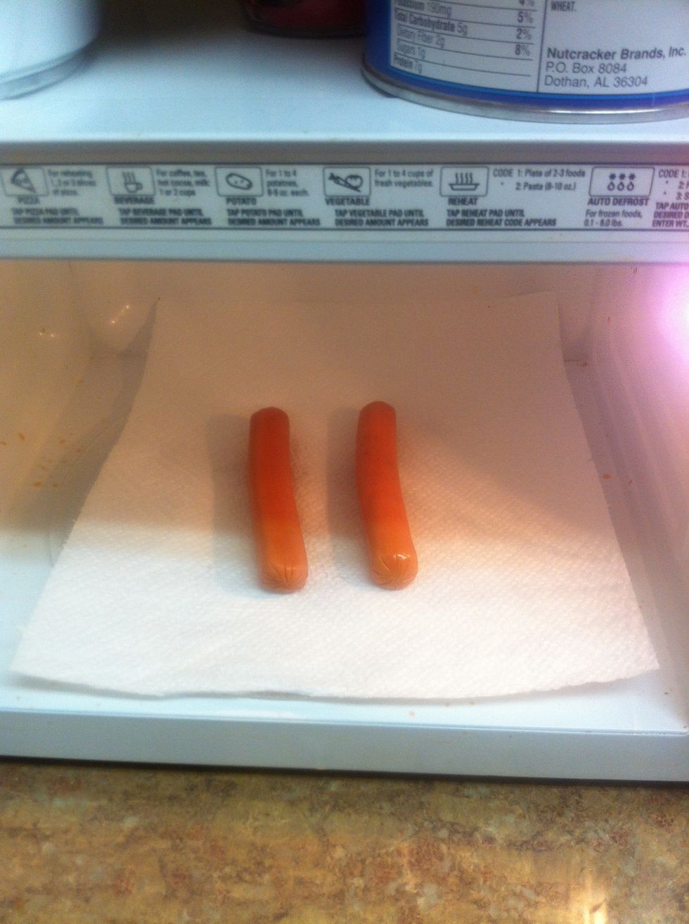 I cook mine on a paper towel cuz I'm not fancy or anything. 40 seconds should do it. You'll hear them popping.