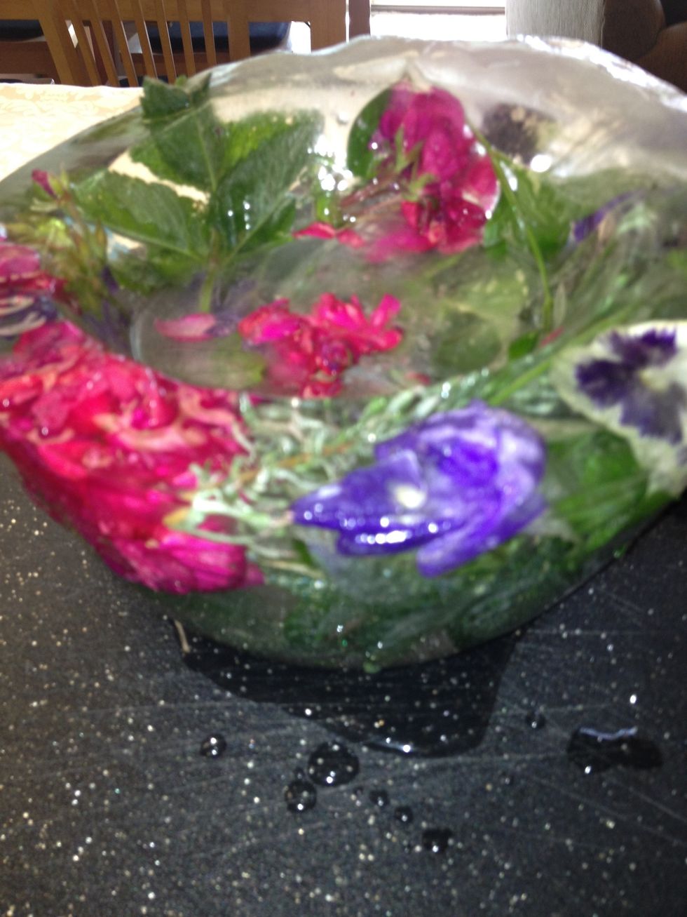 I could have used a bigger bowl to nest inside to make the hole deeper (but didn't have one).