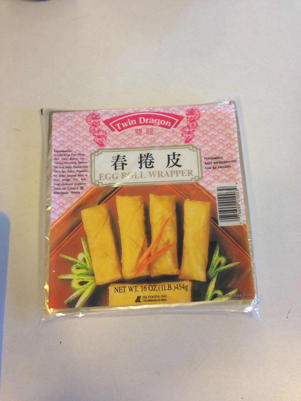 I couldn't find lumpia wrappers in the town I'm currently in, so I settled for wonton wrappers. PLEASE try and find lumpia wrappers, makes a huge difference
