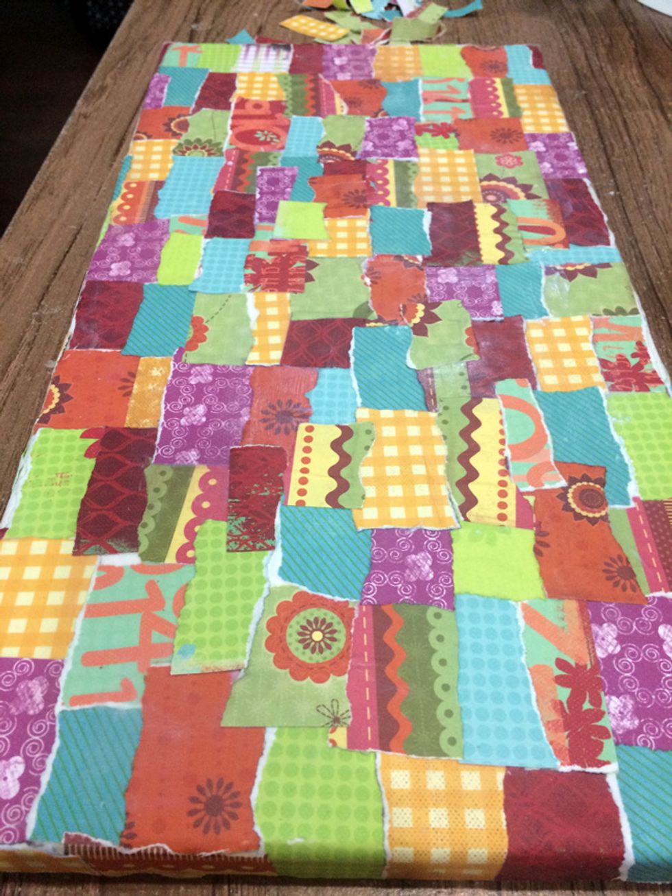 I covered the entire canvas.