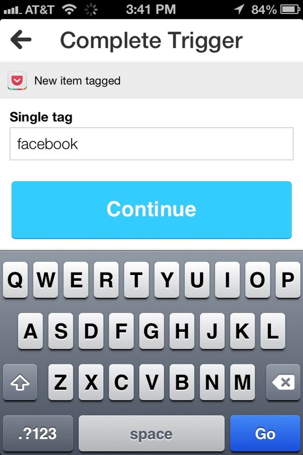 I created a tag for the pocket app called "Facebook".