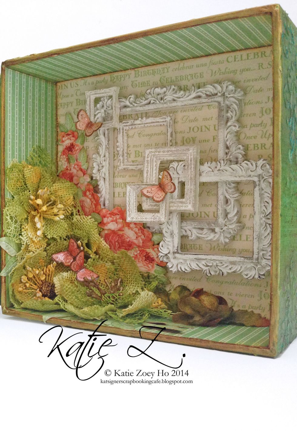 I created this layered frames sentiment on the inside for this... Feel free to let your imagination flows in and create your very own sentiment...