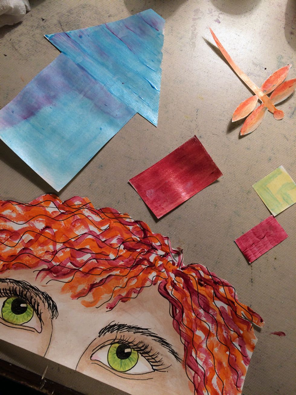 I cut out all of my elements.