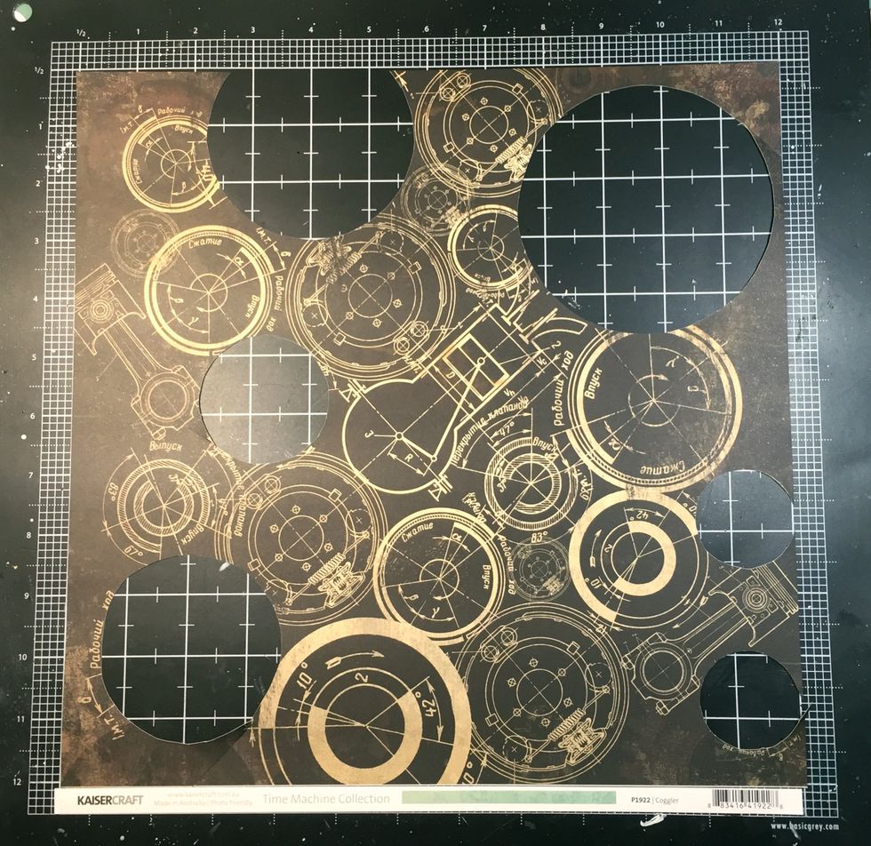 I cut several circles from this page. They don't have to be perfect!