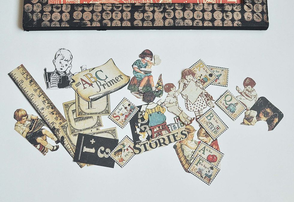 I cut the images show for the next step