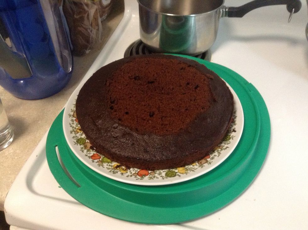 I cut the top off to make it flat