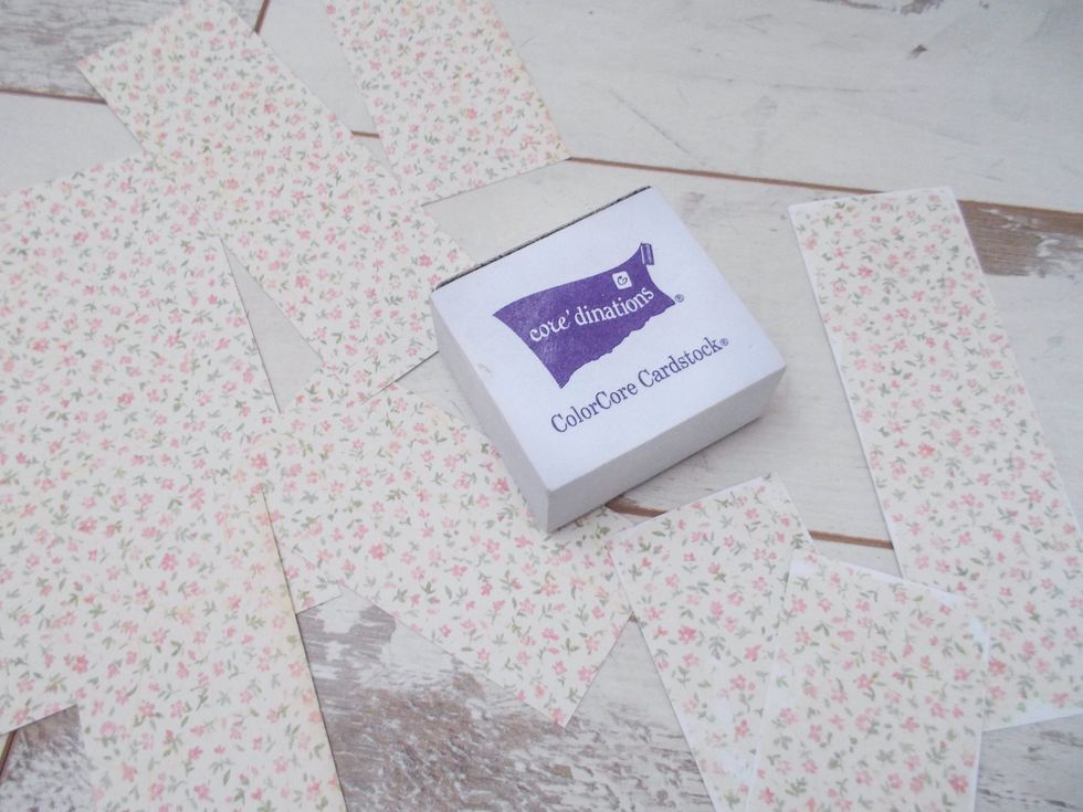 I cut up the details of the paper in order to paste over the box inside and outside. Paper details should be slightly smaller than the sides of the box. And of course added more Shabby style!