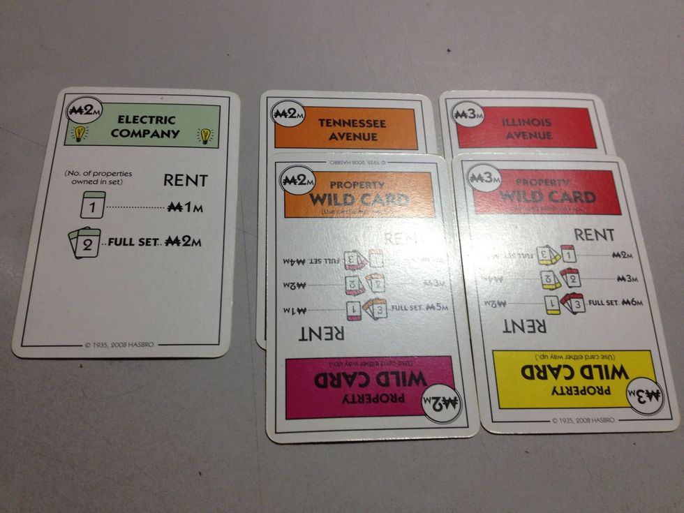 ...I'd suggest laying out your planned 3 sets, but one card short of completing each set.