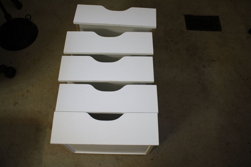 I decided to take my plain white storage drawers and turn them into something gorgeous that suited my room much better...using the new IOD line of course! Thank you, Prima & IOD, for making it simple!