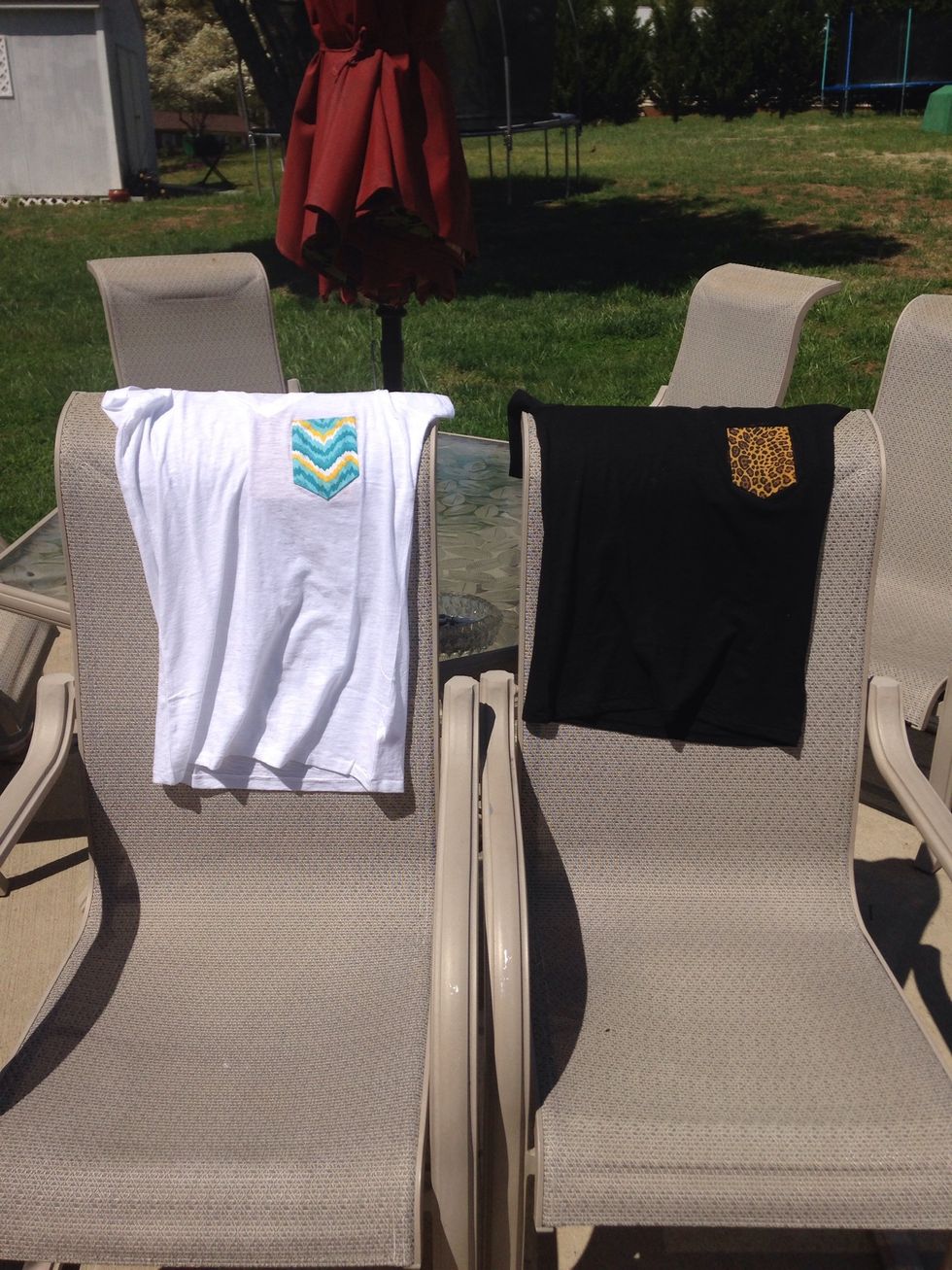 I did another one that was cheetah and black. Let them dry for 1-2 hours.