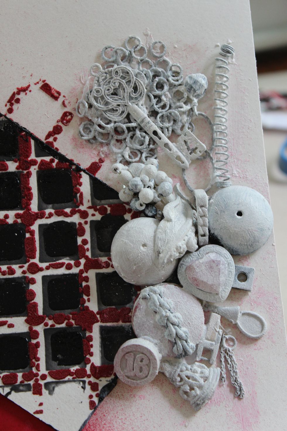 I did do two coats of Gesso.