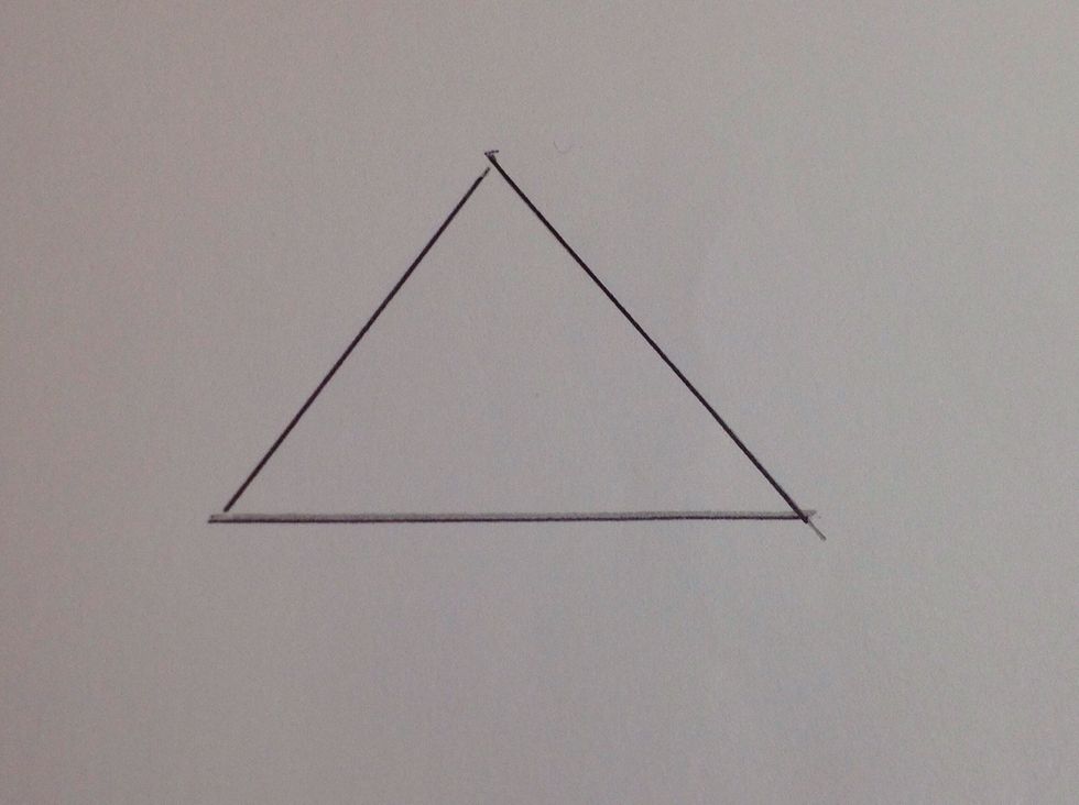 I did the same with a triangle