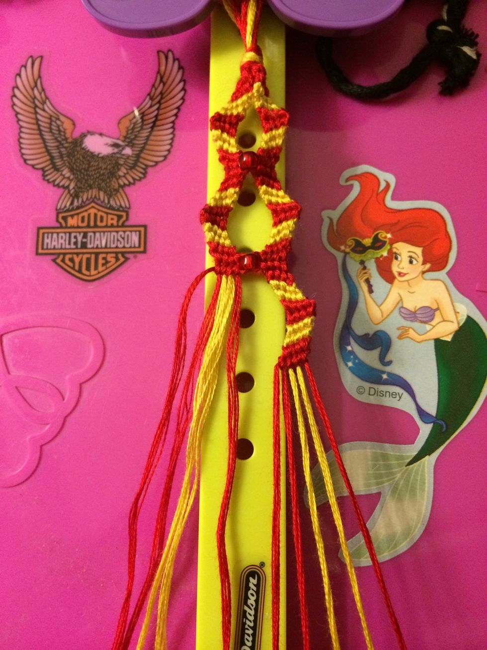 I did the Zig and Zag on the right side this time.