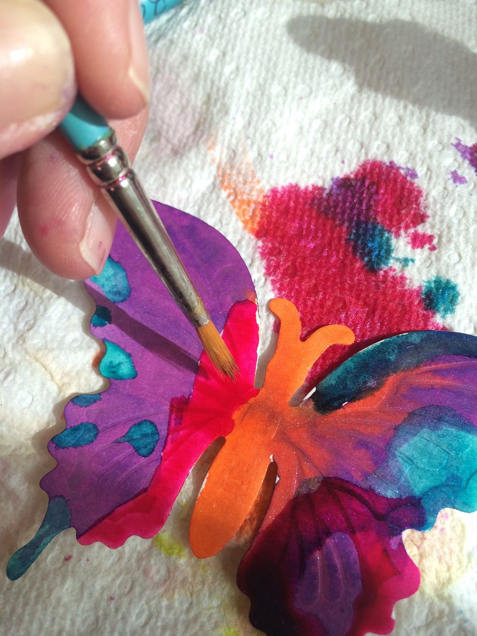 I did use a Princeton small brush.