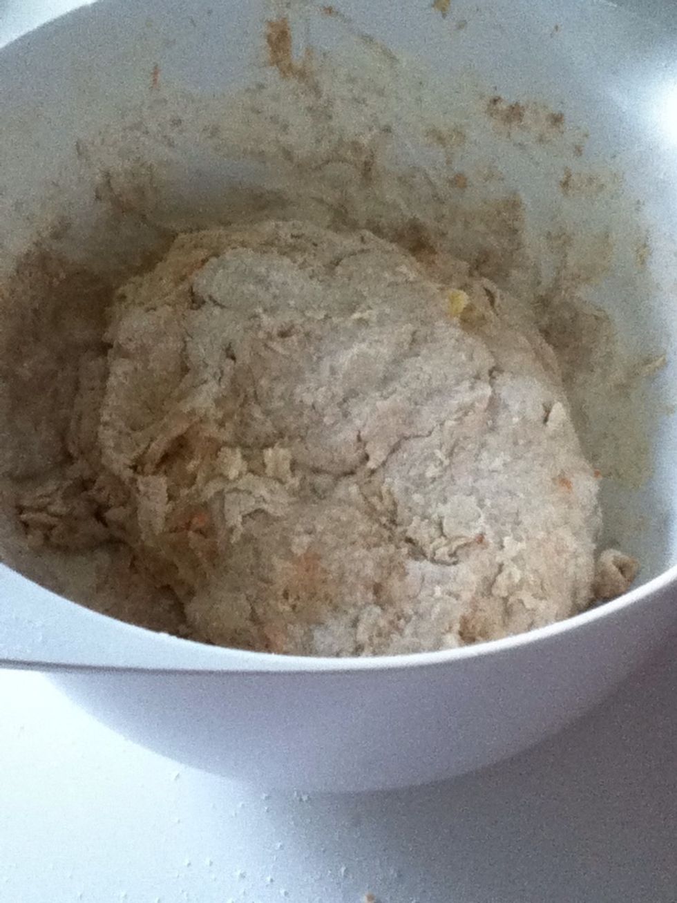 I Didn't use all of the flour but its up to you.