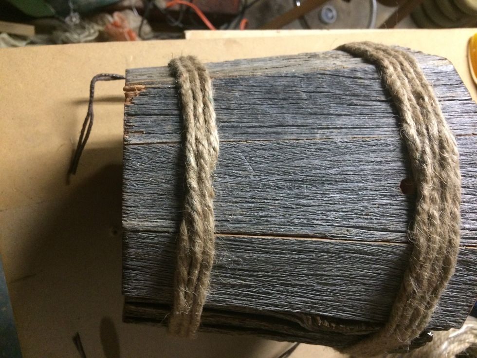 I do the same on the bottom with the ends!