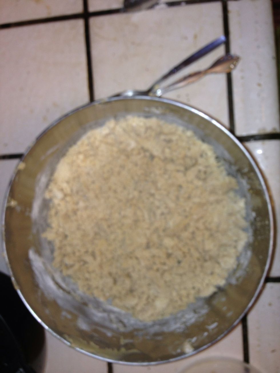 I don't add all the butter just enough until the batter forms together