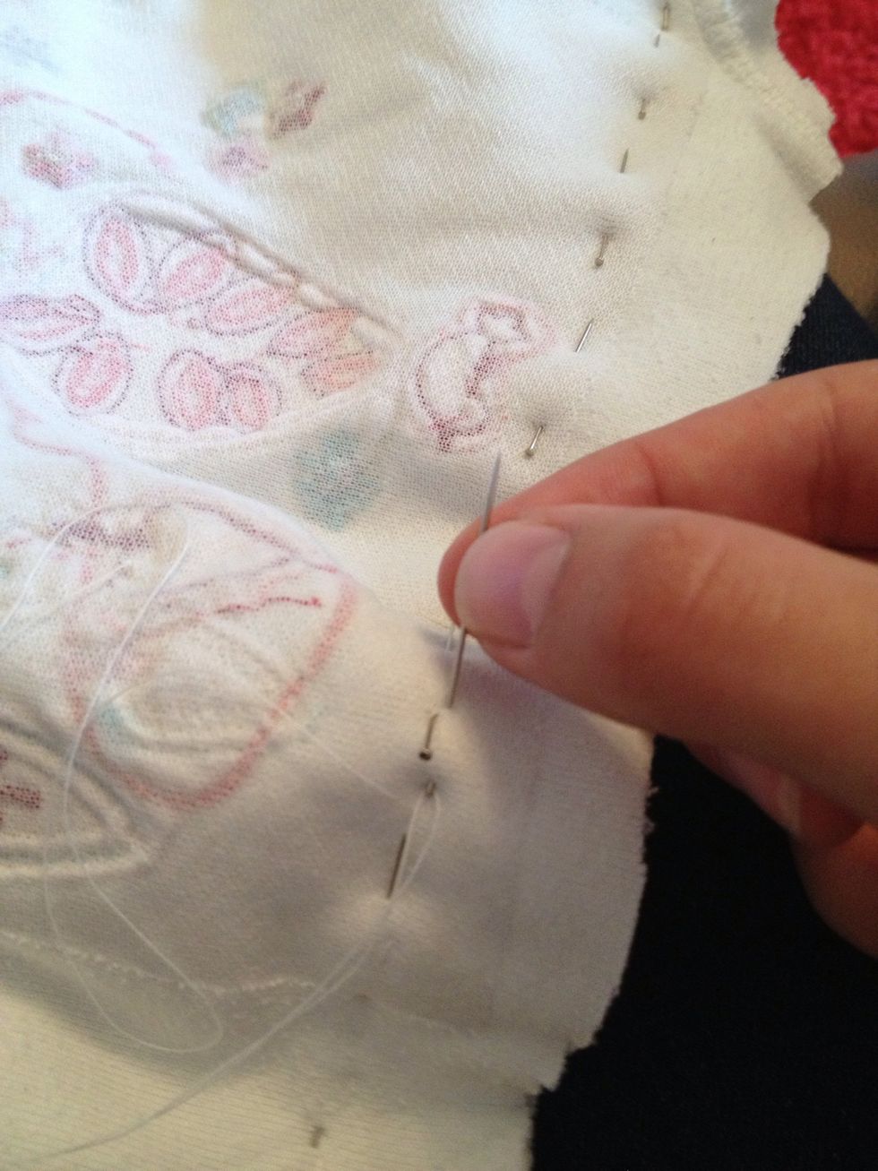 I don't have a sewing machine so hand stitched as neatly as possible