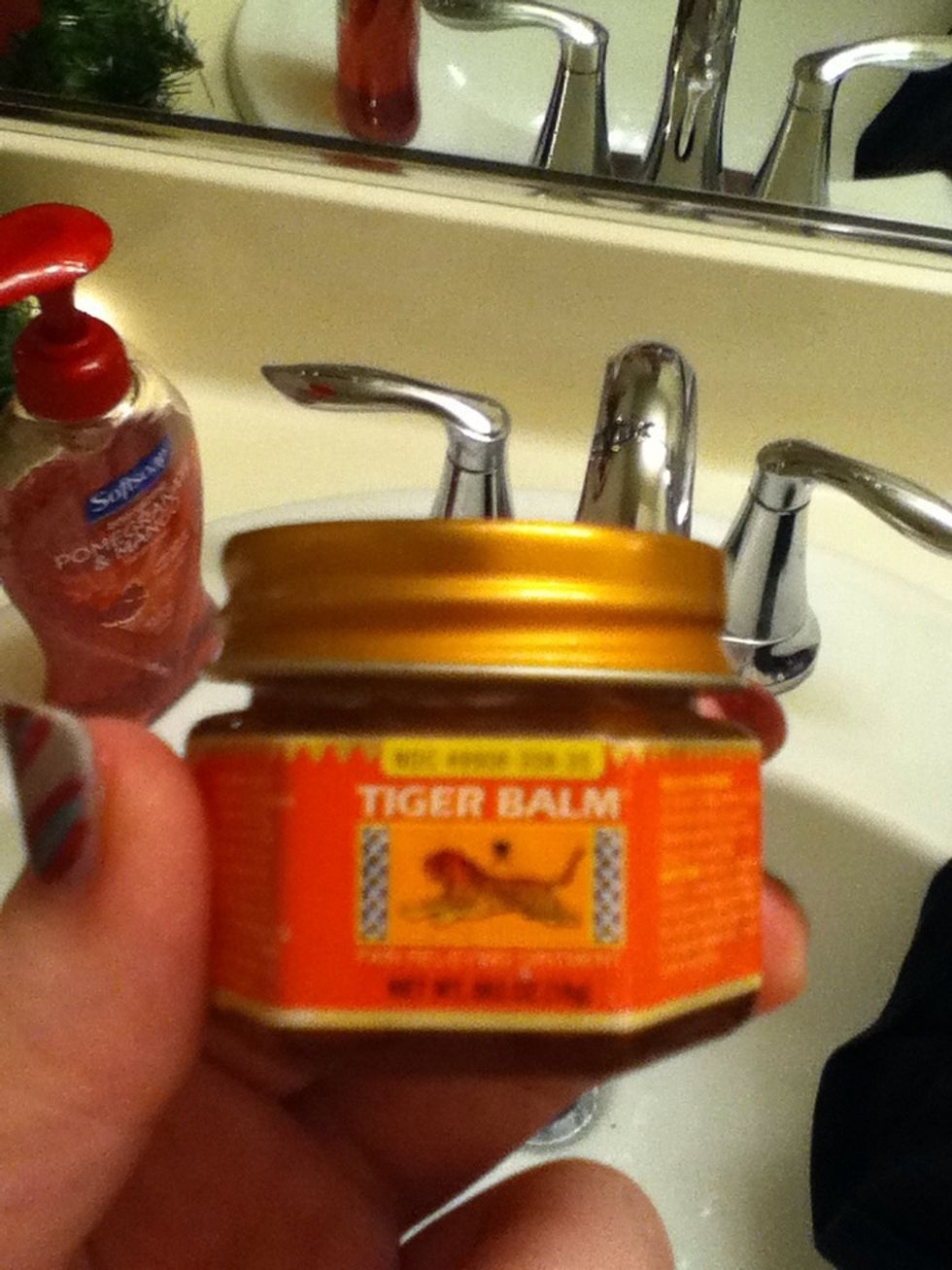I don't know if anybody has this or if its even made anymore, but this is great. It's a menthol based solution and just rub it on your temples and it'll work wonders..
