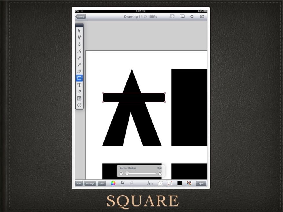 I drag out another rectangle.