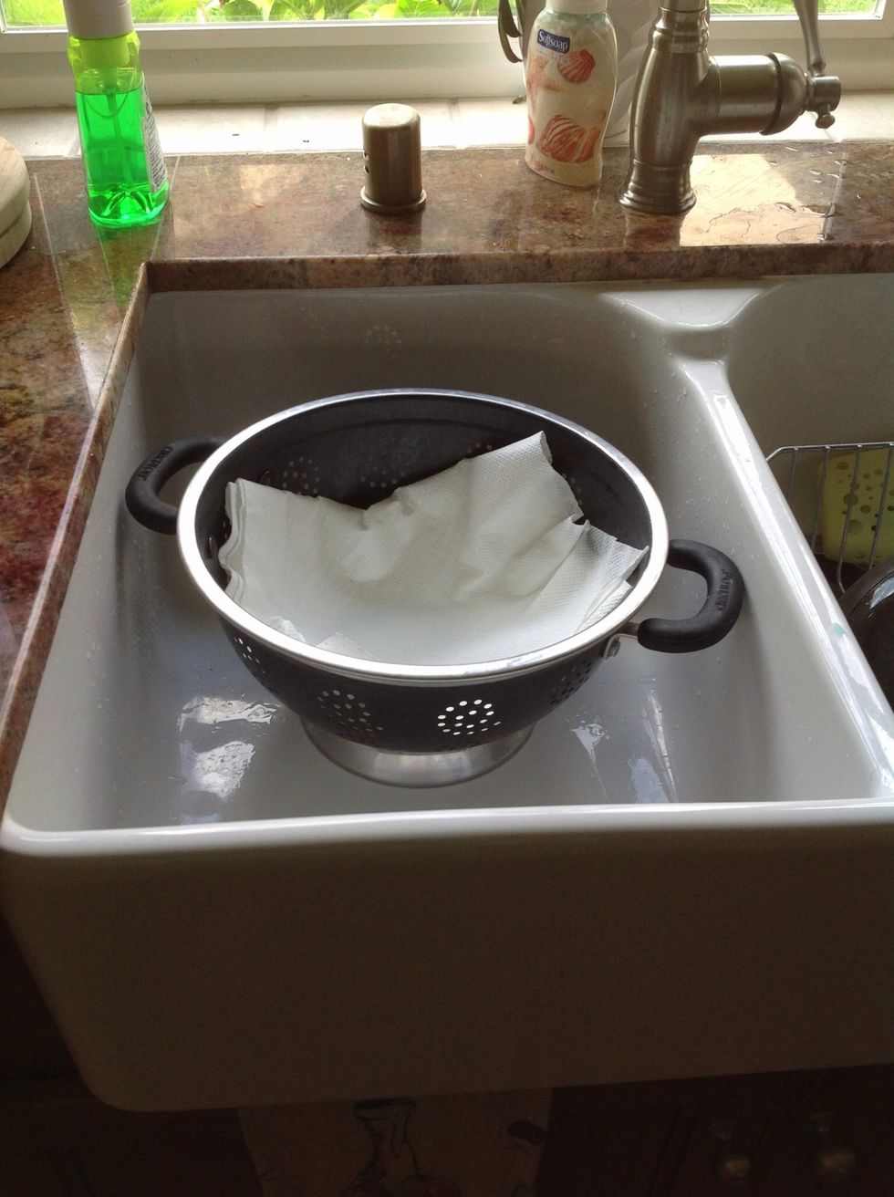 I drain the fat out of my meat mixture be using a colander and paper towels.