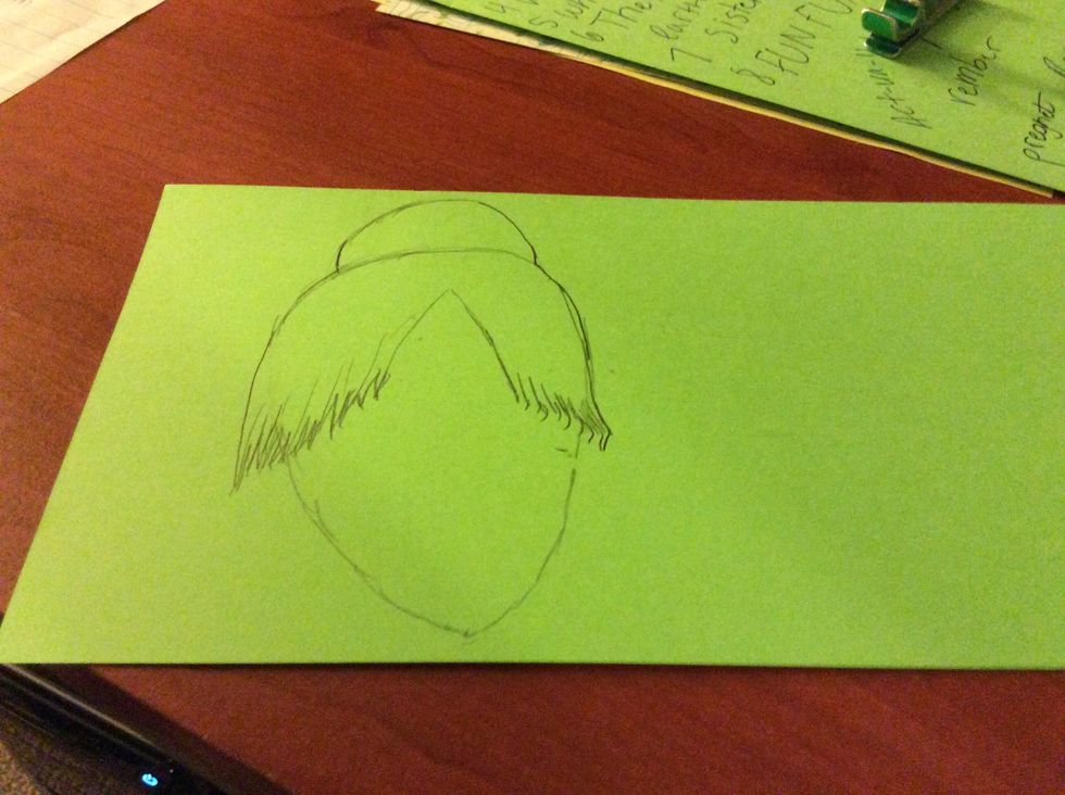 I drew a bun so my person has a casual bun