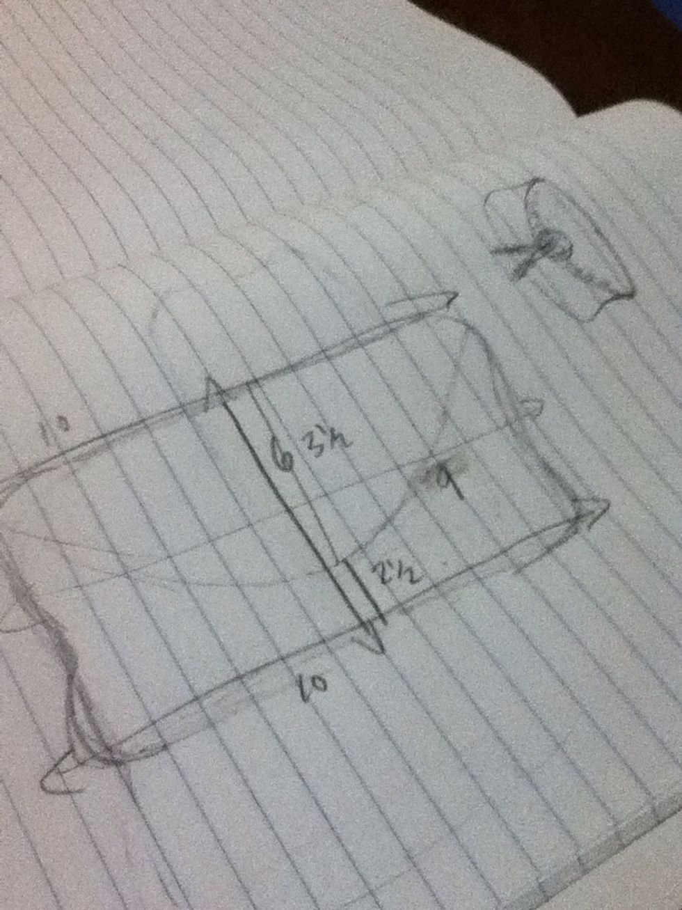 I drew a second picture and gave myself some loose ideas for the dimensions of the clutch.