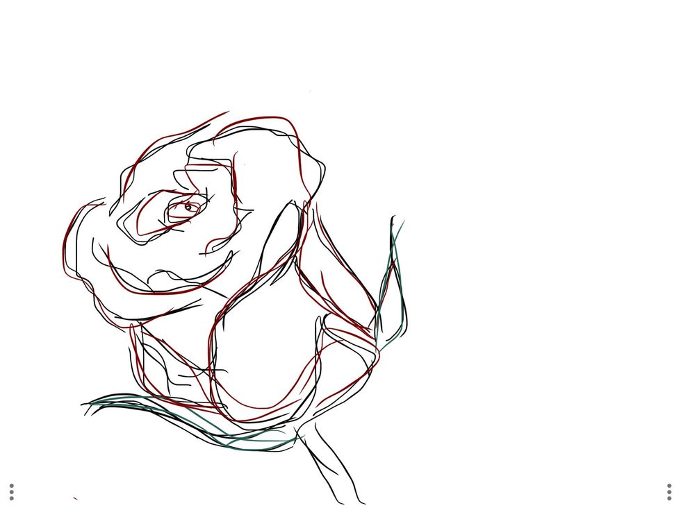 I drew an example of what the end result would be without the 'boldness'.