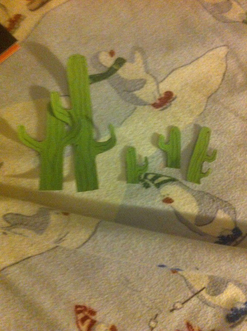 I drew little lines.