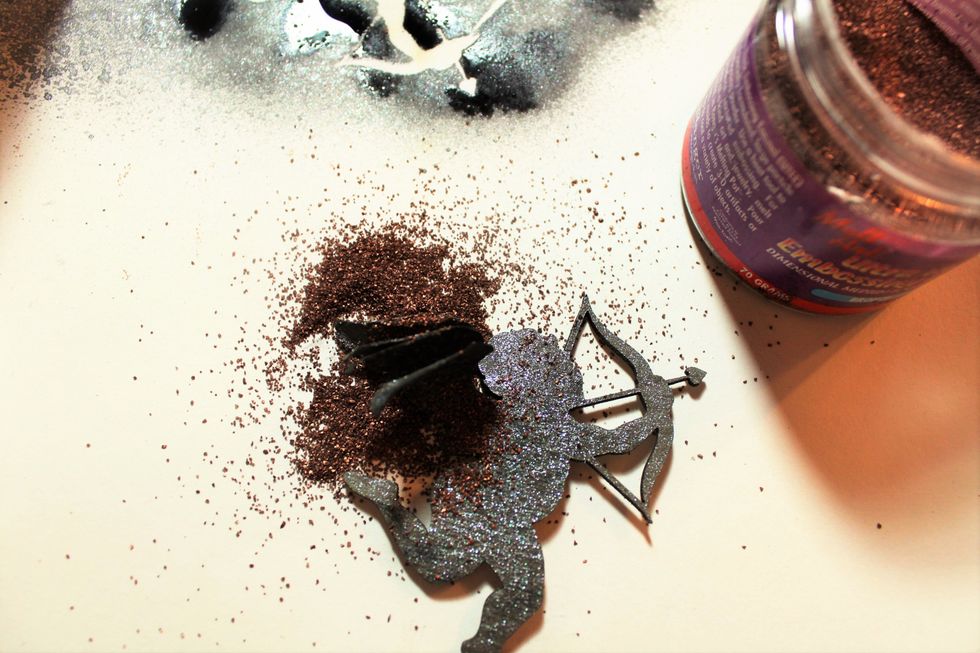 I even hit the layers with the Emboss It Dabber and the embossing powder.