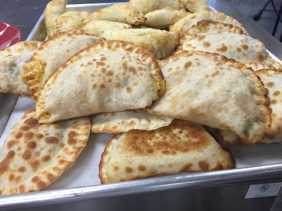 I even try some using Spring roll dough that you can find in the grocery stores. They were also great and crunchy.