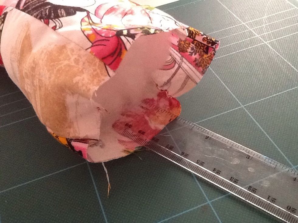 I filled it an inch from the top.